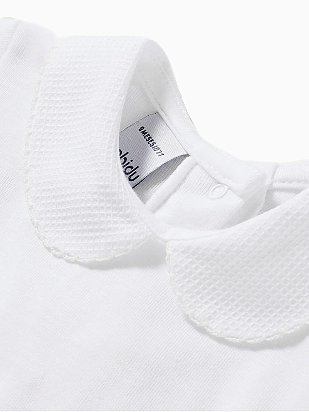 Body bébé à col rond texturé – Blanc – Image 2