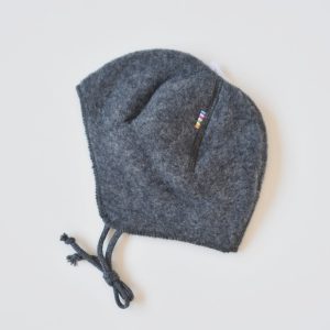 Bonnet en polaire de laine mérinos – gris Joha