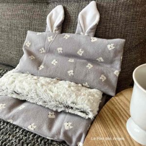 Bouillotte sèche aux graines de lin, déhoussable