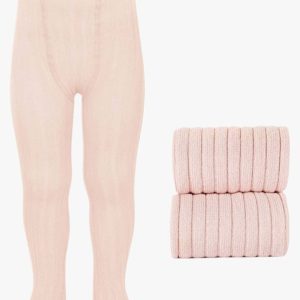 Collant bébé côtelé – Nude