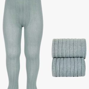 Collant bébé côtelé – Vert pâle