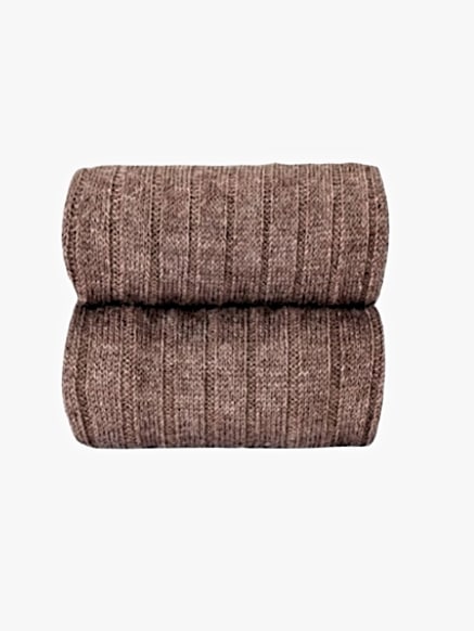 Collant en laine mérinos – Taupe – Image 2