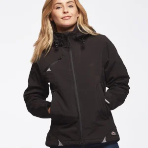 Blouson femme softshell ultra-technique noire CÔME