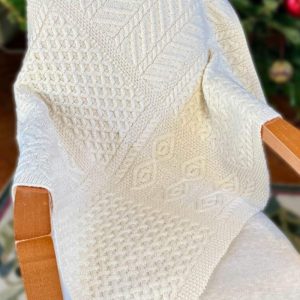 Couverture bébé – Pure laine mérinos extra-douce