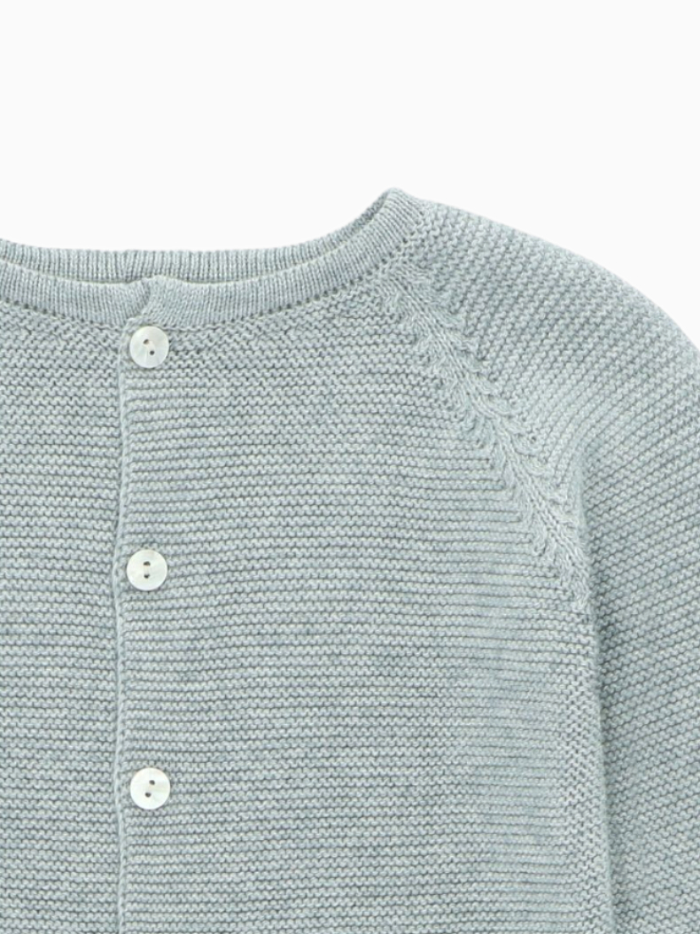 Cardigan bébé – Gris pâle – Image 2
