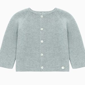 Cardigan bébé – Gris pâle
