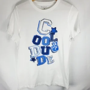 Tee-shirt manches courtes blanc garçon – 14 ans