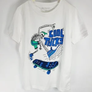Tee-shirt manches courtes blanc garçon – 8 ans