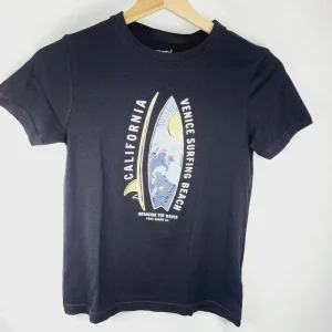 Tee-shirt manches courtes noir garçon – 9/10 ans