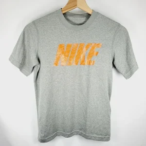 Tee-shirt manches courtes gris garçon – 8/10 ans – Nike