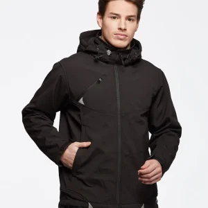 Blouson homme softshell ultra-technique noire IRAZU