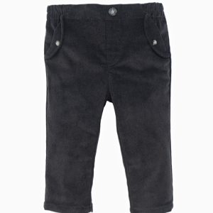 Pantalon bébé en velours côtelé – Gris