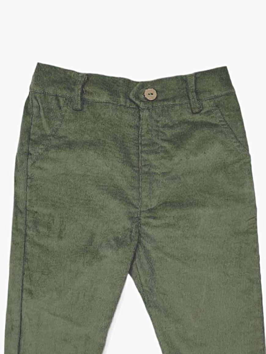 Pantalon bébé garçon en velours côtelé – Vert – Image 3