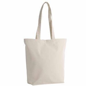 Tote bag fond large coton bio – Natural