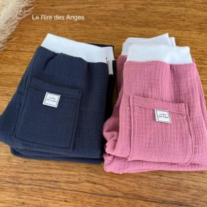 Pantalon été en gaze de coton